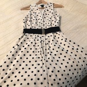 Polka dot a-line dress